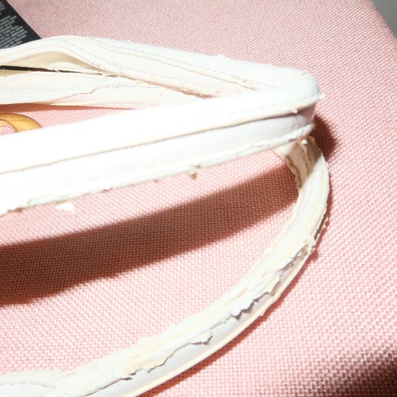 VINTAGE IMAN White Leather w/Animal Print Sharif - Picture 9 of 12